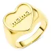 waterproof hart ring in verguld staal - OCEANA