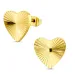 waterproof hart oorbellen in verguld staal - OCEANA
