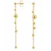 waterproof lange ketting oorbellen in verguld staal - OCEANA