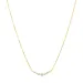 waterproof zirkoon ketting in verguld staal - OCEANA