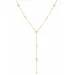 waterproof hart Y-ketting in verguld staal - OCEANA
