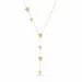 waterproof hart Y-ketting in verguld staal - OCEANA