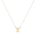 waterproof letter e ketting met hanger in verguld staal - My Letter