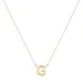 waterproof letter g ketting met hanger in verguld staal - My Letter
