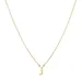 waterproof letter j ketting met hanger in verguld staal - My Letter