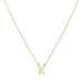 waterproof letter k ketting met hanger in verguld staal - My Letter