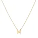 waterproof letter m ketting met hanger in verguld staal - My Letter