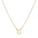 waterproof letter o ketting met hanger in verguld staal - My Letter