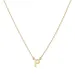 waterproof letter p ketting met hanger in verguld staal - My Letter