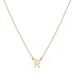 waterproof letter r ketting met hanger in verguld staal - My Letter