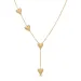 waterproof hart Y-ketting in verguld staal - OCEANA