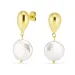 waterproof parel oorbellen in verguld staal - OCEANA