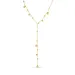 waterproof bolletje ketting in verguld staal - OCEANA