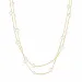 waterproof parel ketting in verguld staal - OCEANA