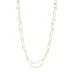 waterproof parel ketting in verguld staal - OCEANA