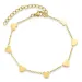 waterproof hart armband in verguld staal - OCEANA