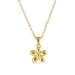 waterproof bloem ketting in verguld staal - OCEANA