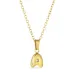 waterproof letter a ketting in verguld staal - OCEANA