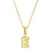 waterproof letter e ketting in verguld staal - OCEANA