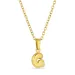 waterproof letter g ketting in verguld staal - OCEANA
