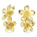 waterproof bloem oorbellen in verguld staal - OCEANA