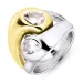 waterproof ring in verguld staal - OCEANA