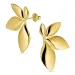 waterproof bloem oorbellen in verguld staal - OCEANA