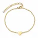 waterproof hart armband in verguld staal - OCEANA