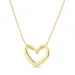 waterproof hart ketting in verguld staal - OCEANA