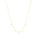 waterproof bloem ketting met hanger in verguld staal - OCEANA