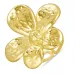 waterproof bloem verstelbaar ring in verguld staal - OCEANA
