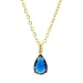 waterproof blauwe ketting in verguld staal - OCEANA