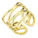 waterproof verstelbaar ring in verguld staal - OCEANA