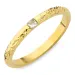waterproof zirkoon ring in verguld staal - OCEANA