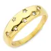waterproof ster ring in verguld staal - OCEANA