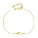 waterproof letter e armband in verguld staal - OCEANA