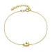 waterproof letter j armband in verguld staal - OCEANA