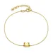 waterproof letter k armband in verguld staal - OCEANA