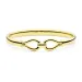 waterproof infinity armband in verguld staal - OCEANA