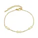 waterproof infinity armband in verguld staal - OCEANA