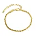 waterproof armband in verguld staal - OCEANA