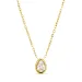 waterproof druppel ketting met hanger in verguld staal - OCEANA