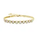 waterproof zirkoon armband in verguld staal - OCEANA