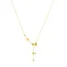 waterproof vlinder ketting in verguld staal - OCEANA