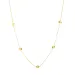 waterproof bloem ketting in verguld staal - OCEANA