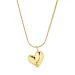 waterproof hart ketting in verguld staal - OCEANA