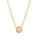waterproof zirkoon ketting met hanger in verguld staal - OCEANA