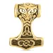 waterproof de hamer van thor hanger in verguld staal - OCEANA