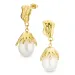 waterproof oorbellen in verguld staal - OCEANA