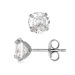 7 mm waterproof solitaire oorbel in staal - OCEANA
